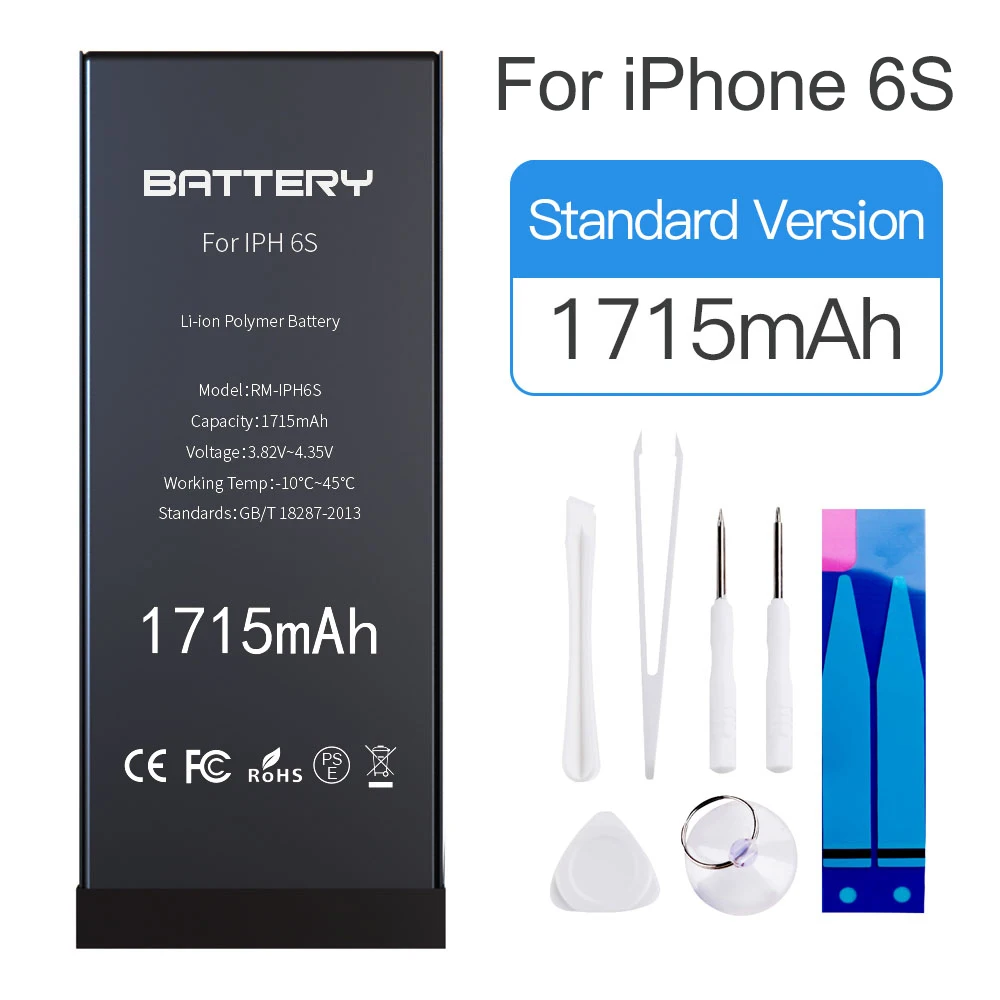 

AAA+++ 1PC E-Faith Li-ion Internal Replacement Batteria for iPhone 6G 6S 6Plus 6S Plus Battery Real Capacity Built-in Batteries