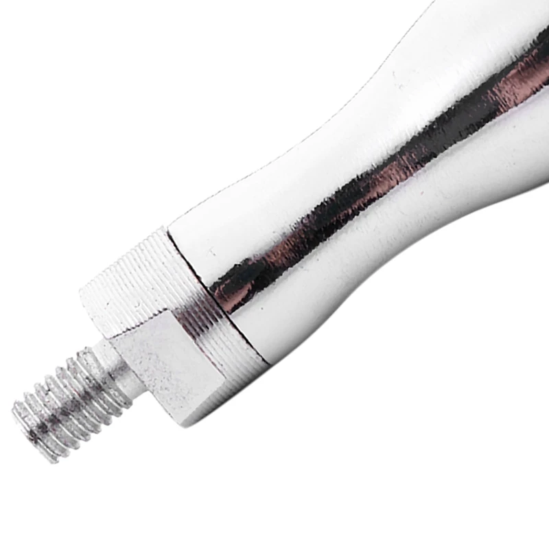M8 Thread Silver Tone Metallic Handwheel Rotatable handle for grinding machine
