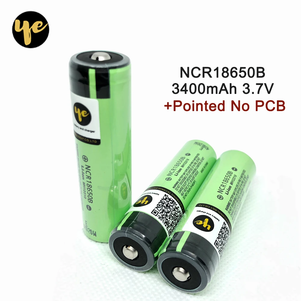 Оригинал NCR18650B 3 7 v 3400 mah литиевая аккумуляторная батарея 18650 для фонариков с