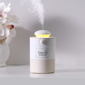 

500ML Adjustable Spraying Air Humidifier Ultrasonic Mist Maker for Home Aroma Diffuser Aromatherapy Humidifiers Diffusers Beige