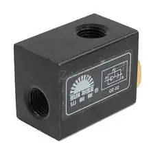 QE-02 односторонний поток G1/" резьба трубы воздуха Пневматический выпускной клапан