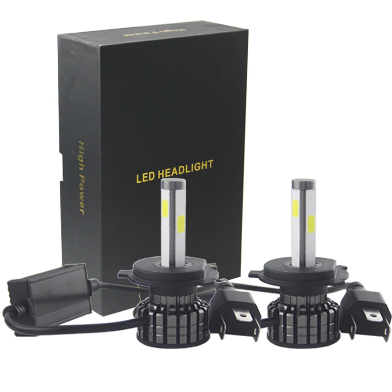 BEDEHON 4 стороны светодиодный светильник COB Chip 12V 30W 3A 2200LM 6000K 6500K H1 H3 H7 H27 880 9005 9006 H10 H11 5202