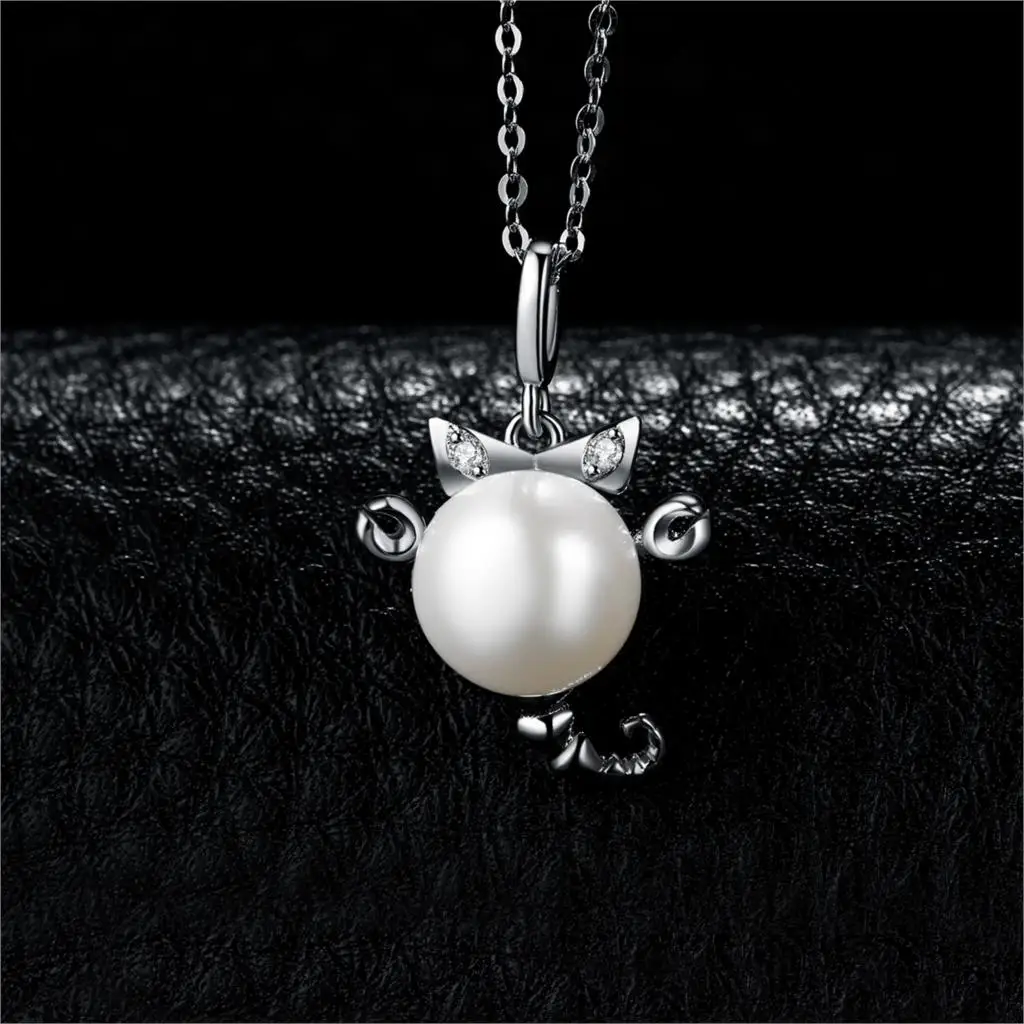Зодиак Скорпион Подвеска из перламутровой жемчужины ожерелье 925 Серебряное колье эффектное ожерелье женское серебро 925 ювелирн