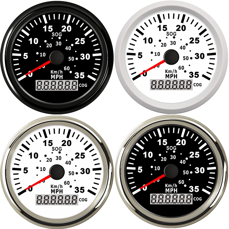 85 мм Лодка цифровой gps Спидометр морской грузовик яхта одометр Авто Датчик COG 35MPH 60 км/ч painel moto Универсальный мото rcycle метр
