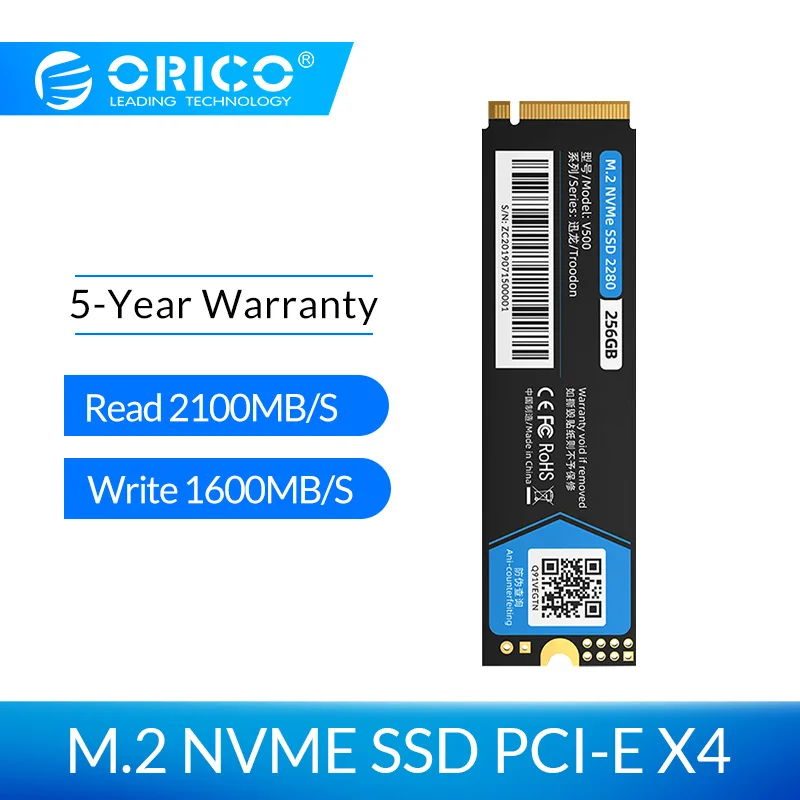 ORICO SSD 128GB 256GB 512GB 1TB M 2 NVME SSD M2 Hard Disk SSD 1tb PCIe 1