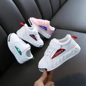 

2020 Children Shoes for Girls Sneaker Boys Sport Shoes Spring New Soft Bottom Baby Toddler Flat Sneaker Kids Casual Shoes