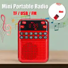 Портативное радио FM 70-108MHZ радио цифровой дисплей выключенная карта памяти TF динамик MP3-плеер