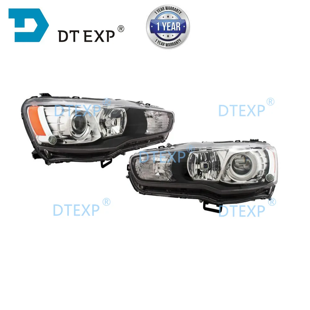NO BULBS Xenon Headlight for Lancer Ex Front HID Headlight for Evo 10 for Lancer Gt No Ballast electronic adjust with motor