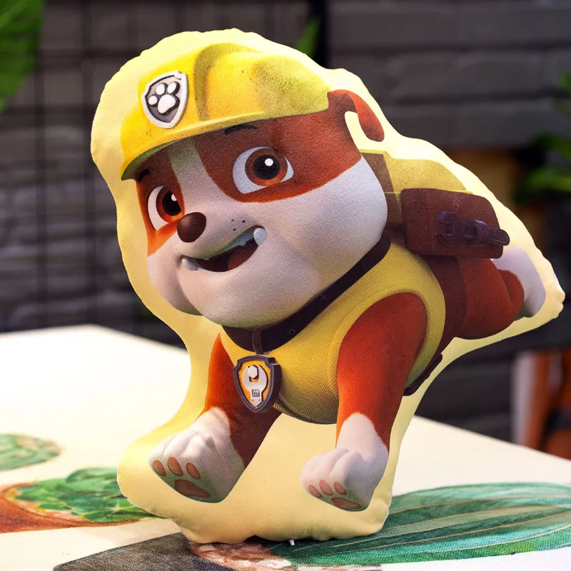 Paw Patrol, креативная плюшевая кукла, диванная подушка, Автомобильная подушка, аниме, 40 см, хлопковая Подушка для детей, на день рождения, рождественский подарок - Цвет: Серый