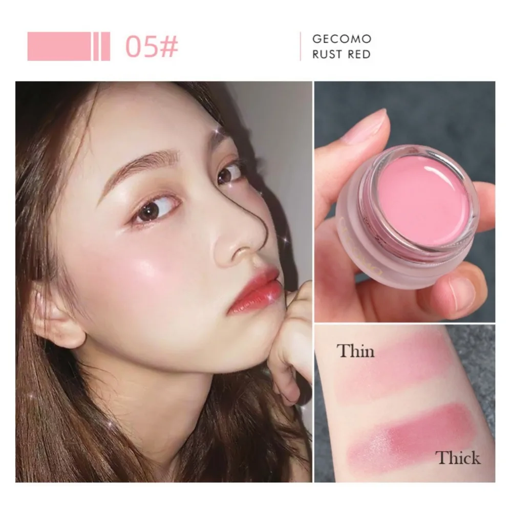 Jelly Blush Long Lasting Shiny Brighten Makeup Effects Colorfast Jell Blush Cream