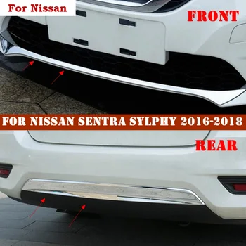 

Bright Silver Style For Nissan Sentra Sylphy 2016 2017 2018 ABS Front+Rear Bumper Skid Guard Plate Sill Accessories Cover Trim