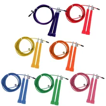 Высокоскоростной Стальная проволока Пропуск Регулируемая Скакалка Фитнес оборудование