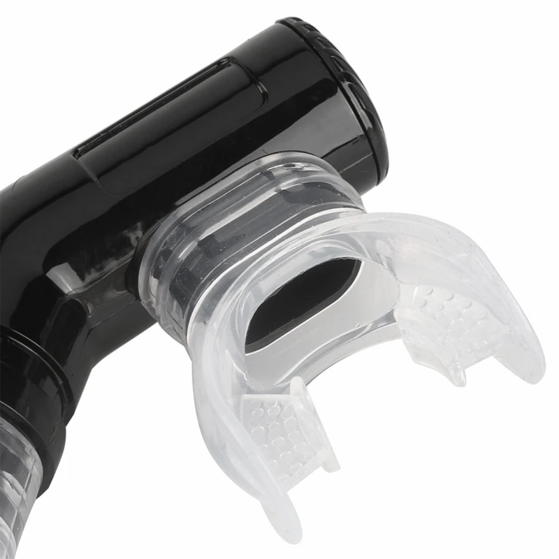 New Silicone Snorkel Full Dry Mouth Swimming Snorkel Underwater Sports Diving Equipment Black