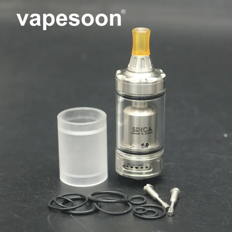 Новое поступление Vapesoon Coppervape Spica Pro style MTL RTA ремонтный бак распылитель 22 мм Диаметр 3 мл емкость Подходит 510 коробка мод - Цвет: Sliver