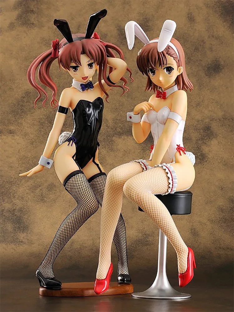 Высвобождение определенного магического указателя Misaka Mikoto Bunny Ver. Игрушечных пластиковых экшн фигурок из фигура аниме модель игрушки сексуальная женская фигура куклы подарок