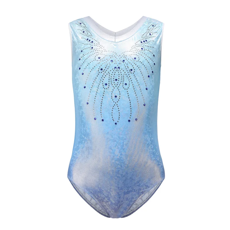 

Black Friday Hot Sale High Quality Cheap Shiny Metallic Kids Girls Tank Sleeveless Pink Blue Purple Gymnastics Leotards