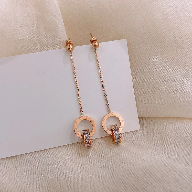 Блестящие сбоку новые модные брендовые ювелирные изделия Кристальные круглые серьги-гвоздики для женщин простой стиль подарок геометрические серьги