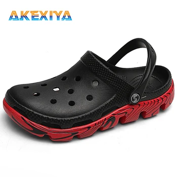 

Men's Sandals Summer Outdoor Hollow Men Slippers Rubber Men Beach Sandals Men Beach Shoes Non-slip Men Sandals Men's Footwear