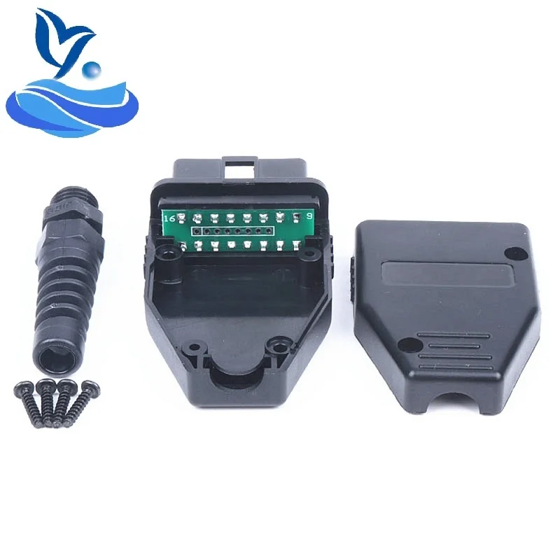 16PIN OBD2 Открыть Кабель OBD Мэл основа 30 см мужской открытое FEMAEL корпус 16 PIN OBDII