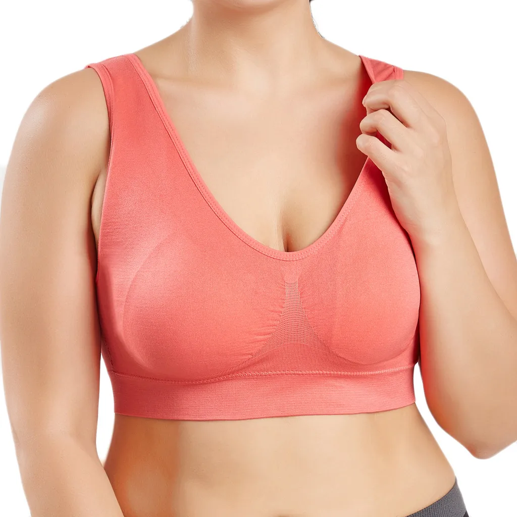 Ultra-thin Large Bra Women Sports Bra Plus Size Ladies Solid Soprt Soft Bra Casual Women Underwear Bra 1pc z0805