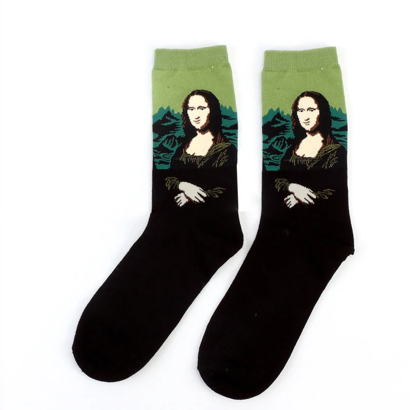 Autumn Winter Retro Van Gogh Art-Inspired Women's Socks