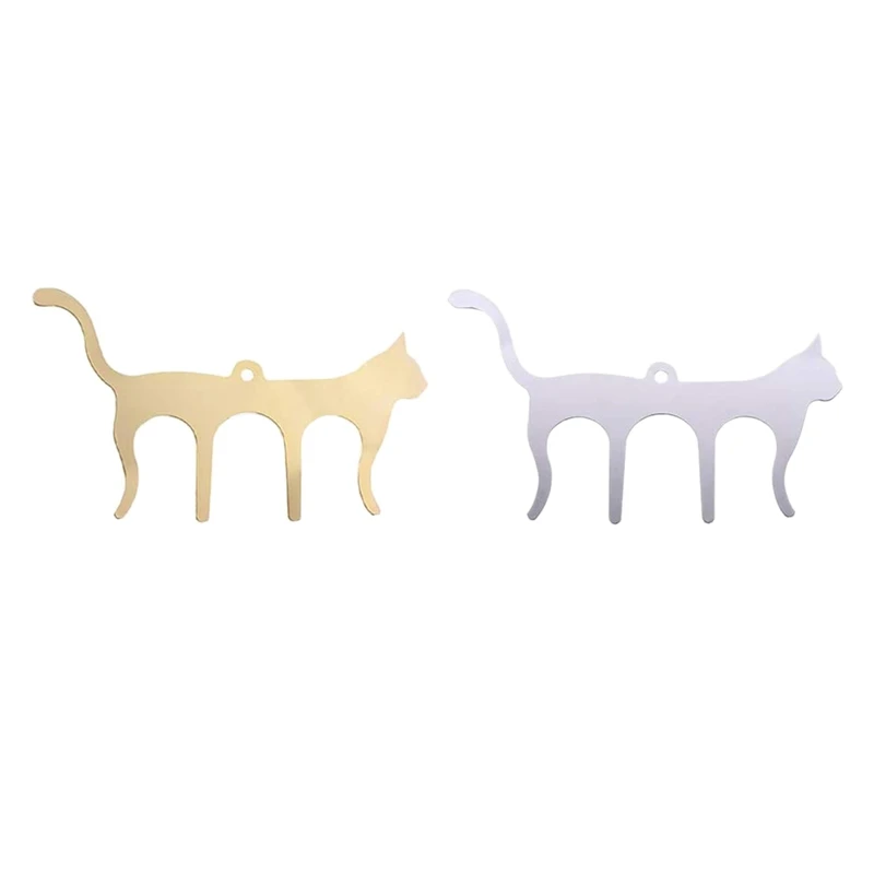 2Pc Metal Music Book Clips Sheet Page Holder For Stands Cute Cat Shaped Bookmark |