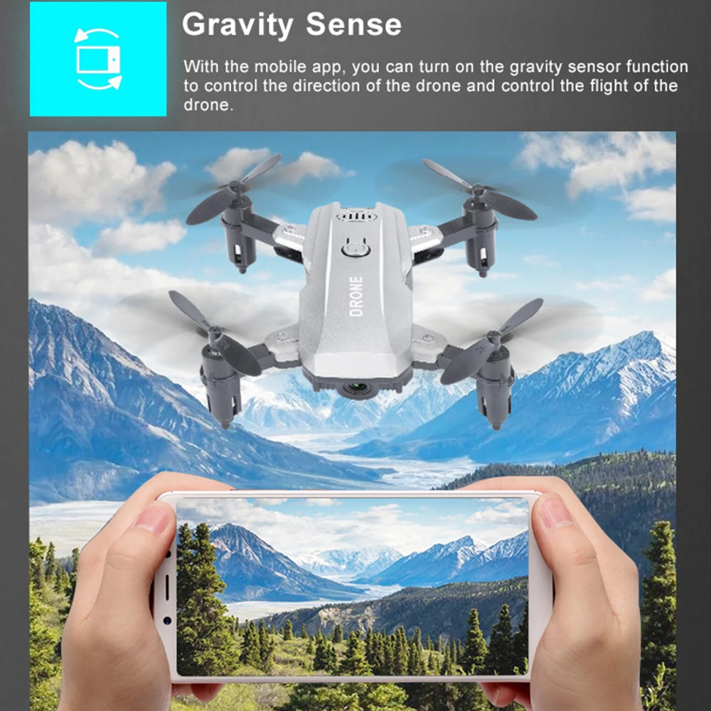 M9 2,4G Smart Selfie Складная FPV RC Квадрокоптер беспилотный самолет с 0.3MP камерой в реальном времени удержание высоты 3D сальто