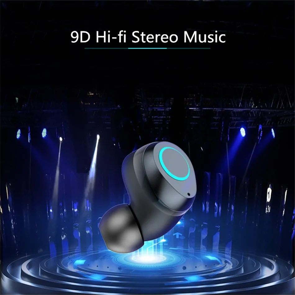 TWS Bluetooth 5,0 наушники беспроводные наушники с Mirc сенсорным управлением Bluetooth 9D Hi-Fi стерео для iOS Android мобильного телефона