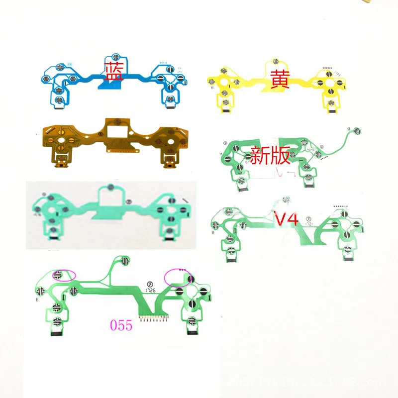 Di Ricambio Bottoni Ribbon Circuit Board Per Ps4 Controller Conduttivo Film Tastiera Del Cavo Della Flessione Pcb