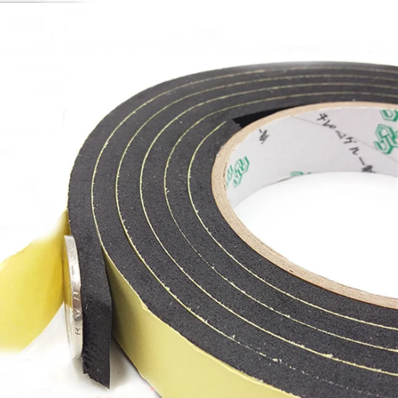 Anti-collision seal strip 0.5-10mm thick EVA sponge foam rubber single side tape adhesive sealing strips adhesive seal strip