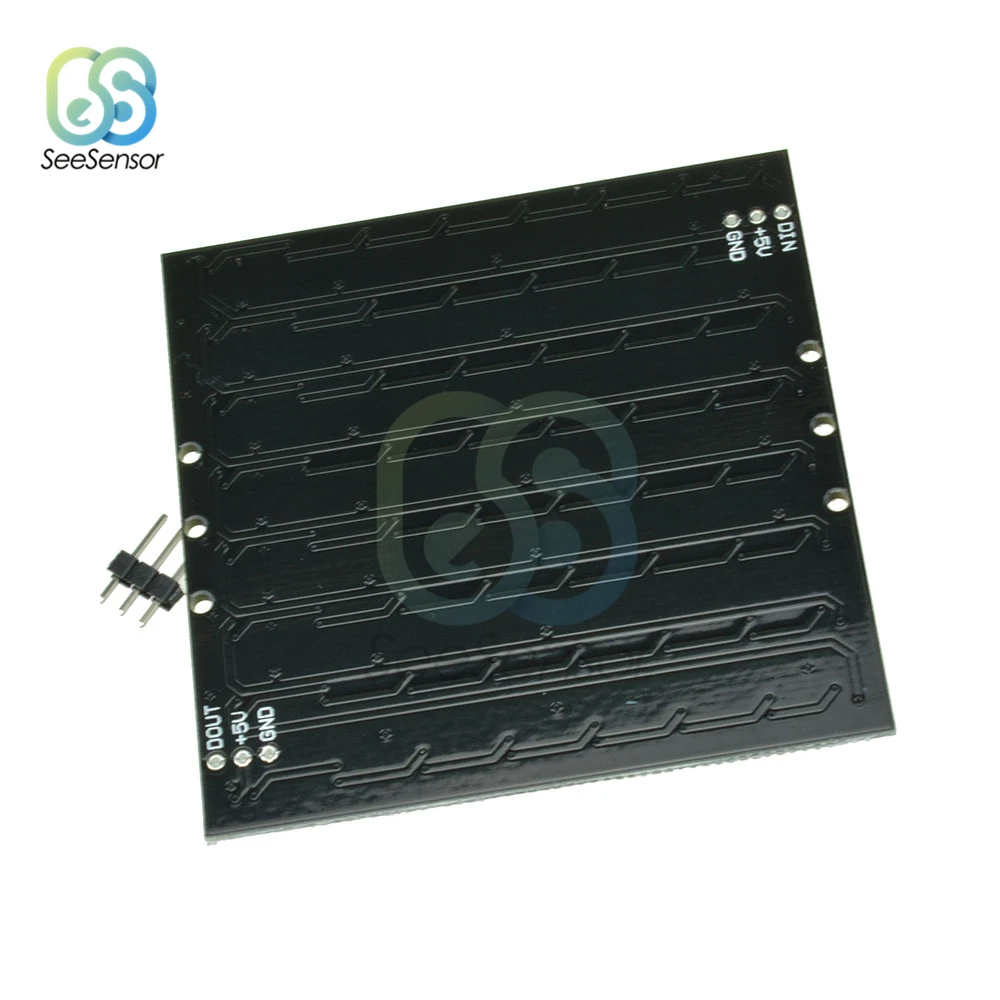 WS2812 светодиодный 5050 RGB 8X5/8x8 СВЕТОДИОДНЫЙ матричный 40 бита 64 Полный Цвет 5050 RGB светодиодный лампа панель светильник
