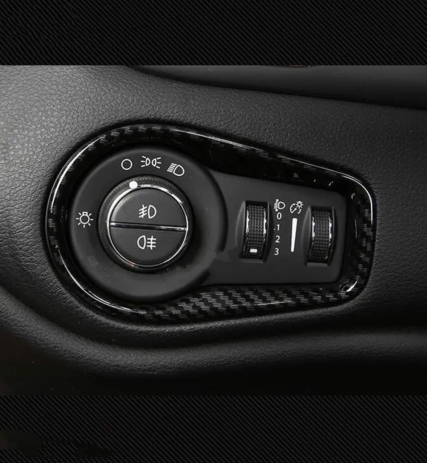 22 шт. весь набор интерьера Декор накладка комплект для Jeep Renegade 15+ углеродное волокно