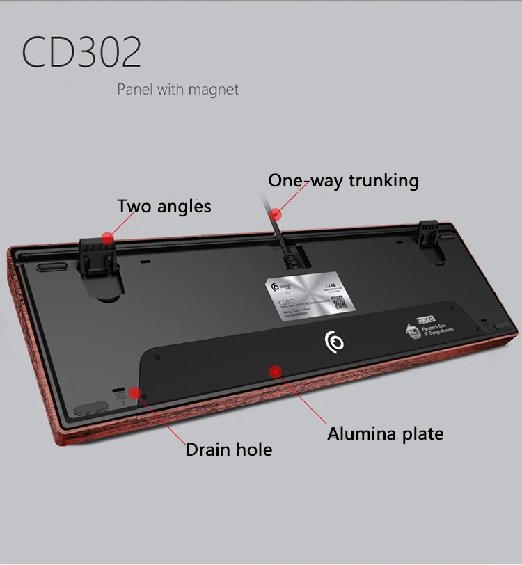 CD302 Professional Esports Mechanical Keyboard Blue / Red Switch Mechanical Keyboard Waterproof Gaming Keyboard For gamers