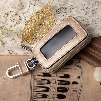 

Multi Function Key Case Leather Car Key Bag Fashion Housekeeper Holders Key Rings Men & Women Car Bag Wallet