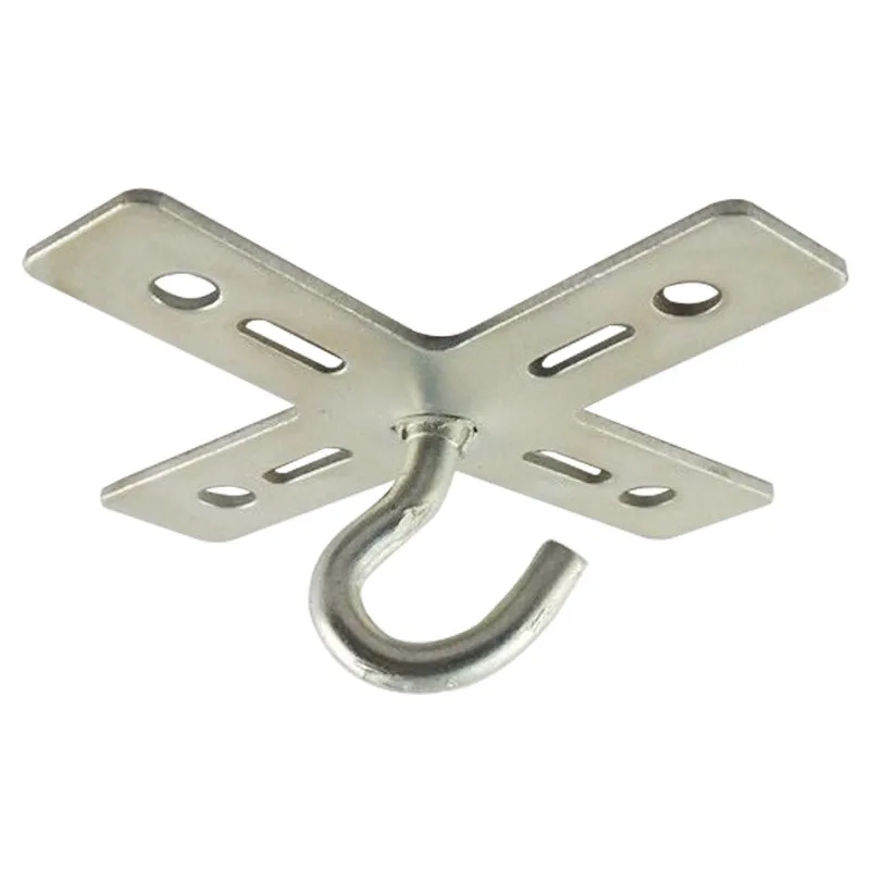White Zinc Cross Iron Bracket Diameter 100MM Metal Ceiling Mounting