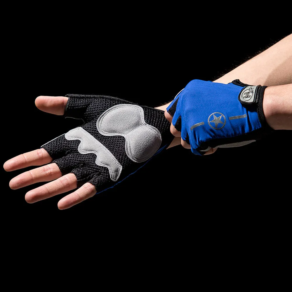 

1Pair Half Finger Cycling Gloves Shockproof Gel Riding Bicycle Gloves Anti Slip For MTB Road Mountain Bike Glove Sport Equipment