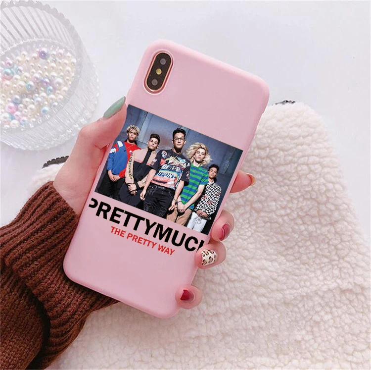 Мягкий силиконовый чехол PRETTYMUCH для iphone 6/6s, 6 Plus/6s Plus, 7/8, 7 Plus/8 Plus, X, XS, XR, XSMax