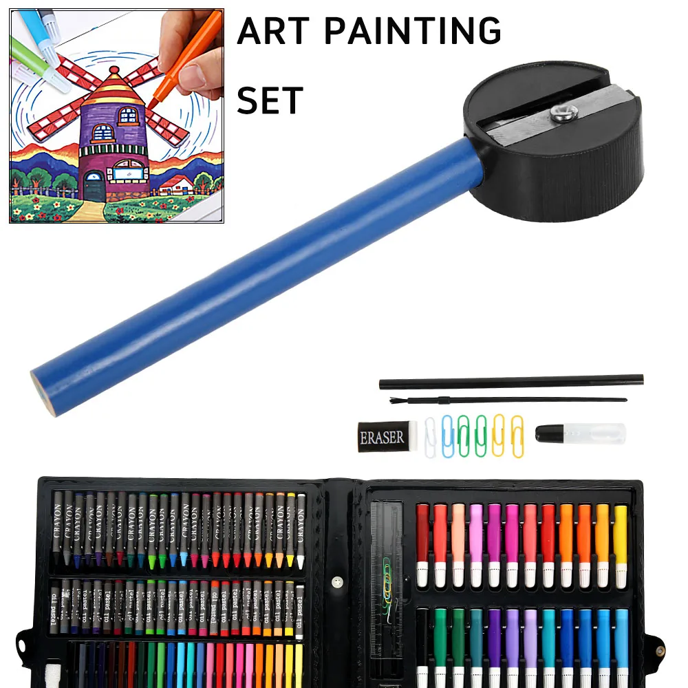 Детские художественные наборы детский набор для рисования водная цветная ручка карандаш масляная Пастельная живопись инструмент для рисования художественные канцелярские принадлежности Подарочный набор для детей