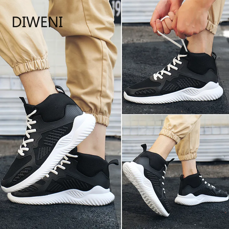 

DIWEINI Summer Casual Men'S Sneakers Flying Weaving Mesh Men Shoes Breathable Outdoor Fashion Footwear Sneakers For Men 39-44