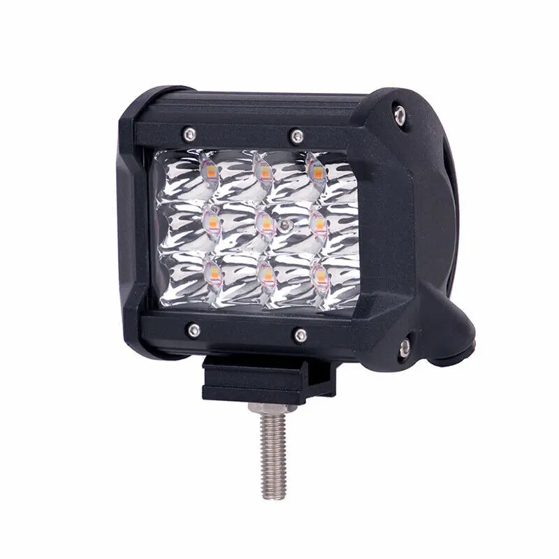 1 шт. 4 дюйма точечный рабочий светильник 12-светодиодный 36 Вт двойной цвет автобус внедорожник внедорожный грузовик водонепроницаемый ударопрочный автомобильный светильник s