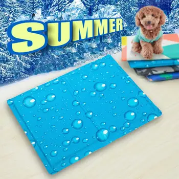 

Pet Cold Gel Pad PVC Pet Cooling Cushion Heat Relief Non Toxic Cat Comfortable Dog Cooling Mat Cartoon Pictures Bed Soft Puppy