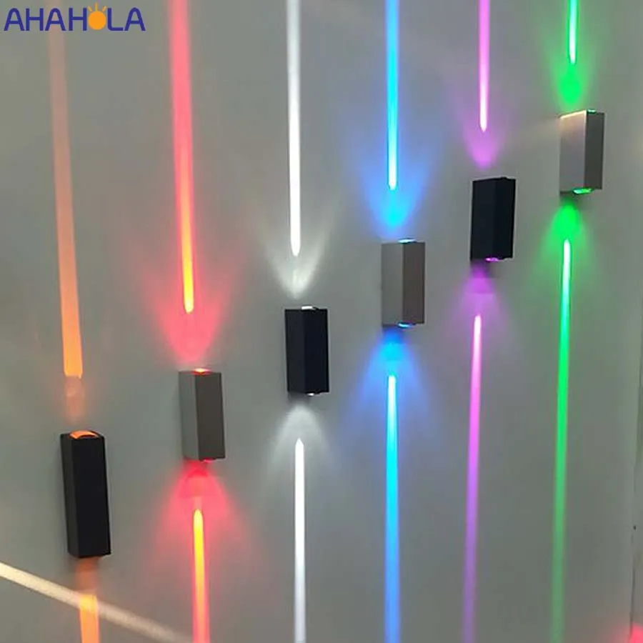 Настенный светильник ing алюминиевый черный серебристый светодиодный для спальни