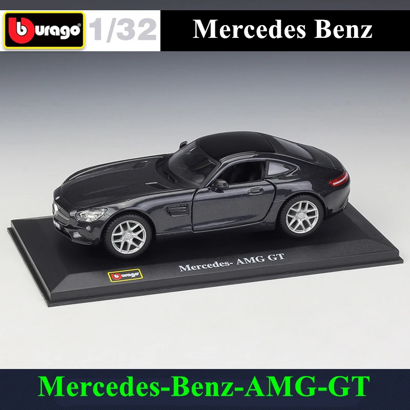 Bburago, 1:32, BMW, модель автомобиля из алюминиевого сплава, пылезащитный дисплей, посылка, подарки для сбора - Цвет: BENZ AMG-GT