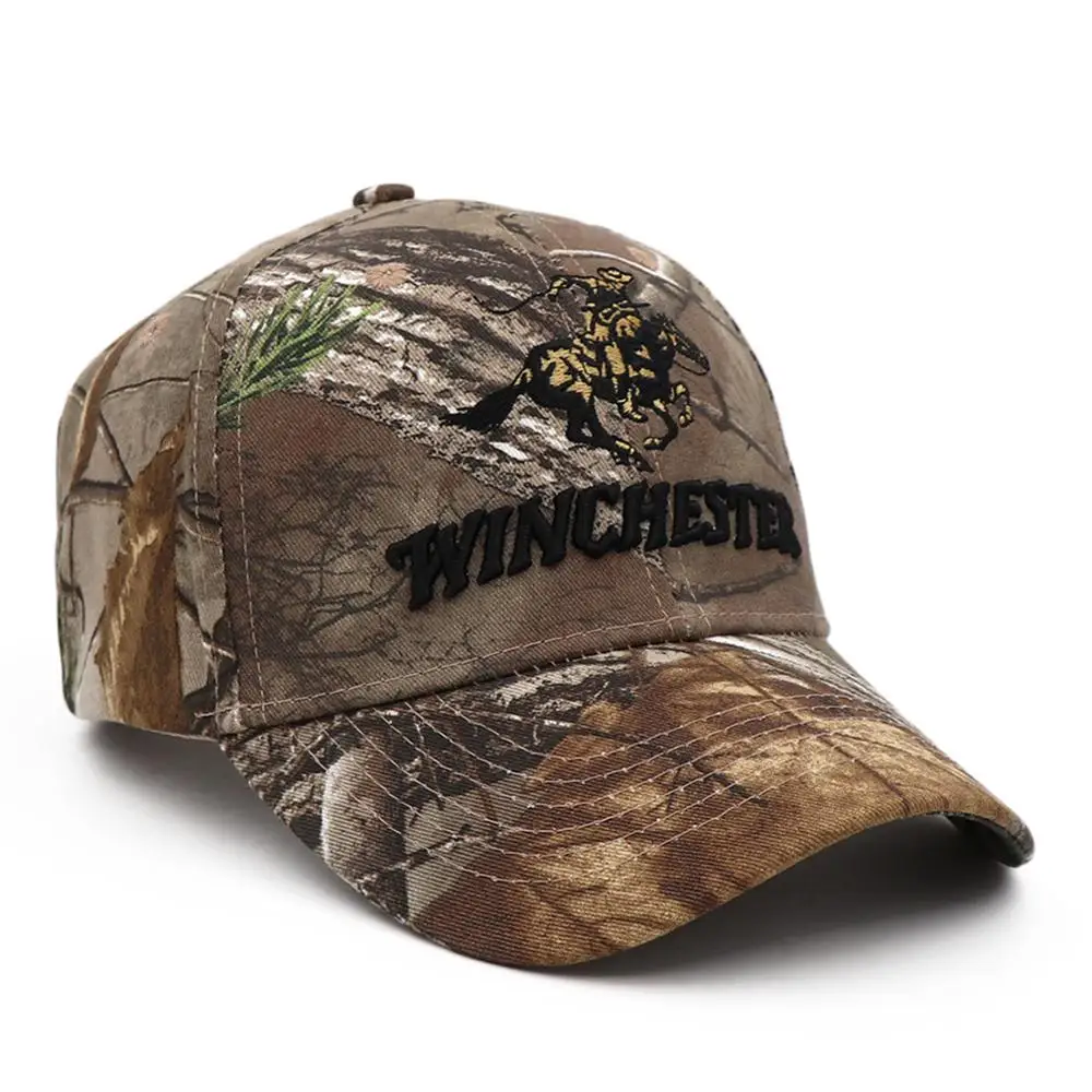 Winchester Sports CAMO Baseball Cap Fishing Caps Men Outdoor Hunting Jungle Hat Hiking Casquette Hats
