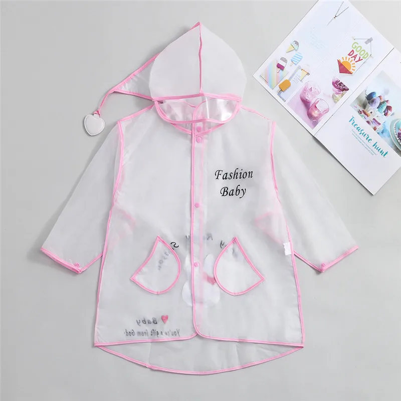 Children's waterproof raincoat Boys Girls Kids Hooded Raincoat Waterproof Jackets Toddler Baby Cartoon Tops #4S18 (5)