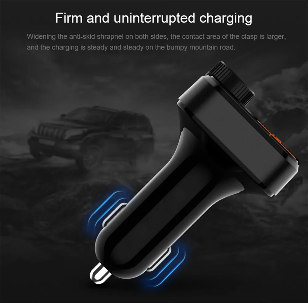 5 в 3.4A Автомобильный MP3-плеер Музыкальный Аудио Bluetooth Hands-free fm-передатчик беспроводной двойной USB автомобильный Aux зарядное устройство передатчик BT82D