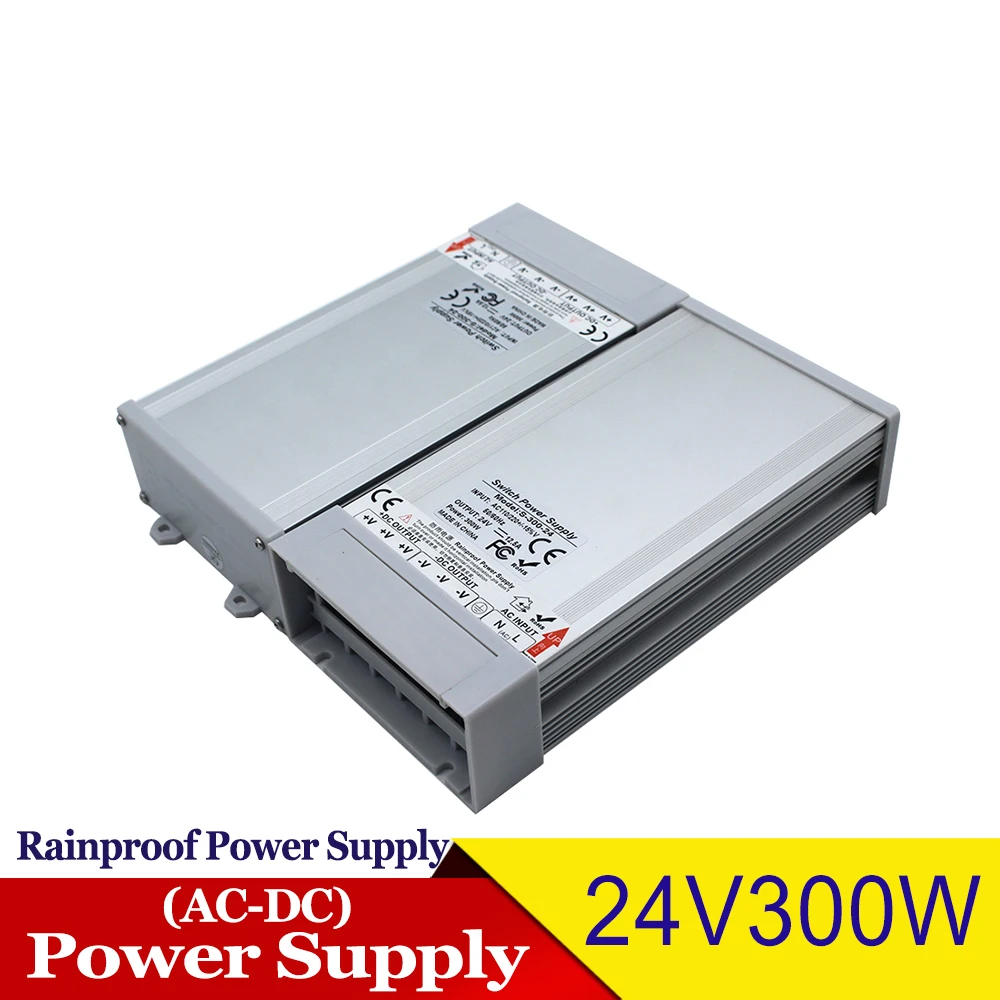 Источник питания с защитой от дождя DC5V DC12V DC24V 300 Вт 350 Вт преобразователь драйвера Outdoor открытый Адаптер питания s для ленточных модулей USB свет