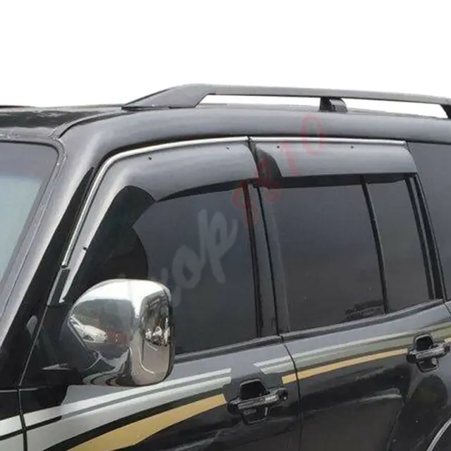 Для Mitsubishi Pajero V93/97 Высокое качество с яркой полосой окна Козырьки вентиляционные Защита от солнца и дождя 4 шт