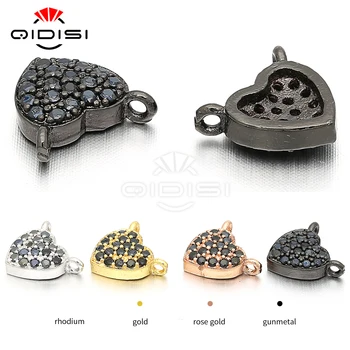 

Heart Shape Cubic Zirconia Necklace Pendant, Accessories DIY Accessories, Bracelet Pendants, Copper Micro Sets Cubic Zirconia