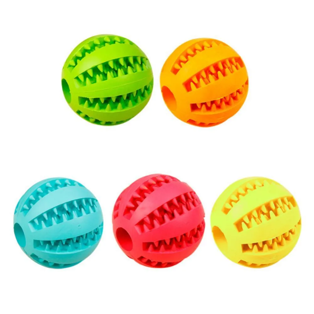 Pet Sof Pet игрушки для собак интерактивный эластичный шарик жевательная игрушка для собак зуб чистый шар еды Экстра-жесткий резиновый мяч